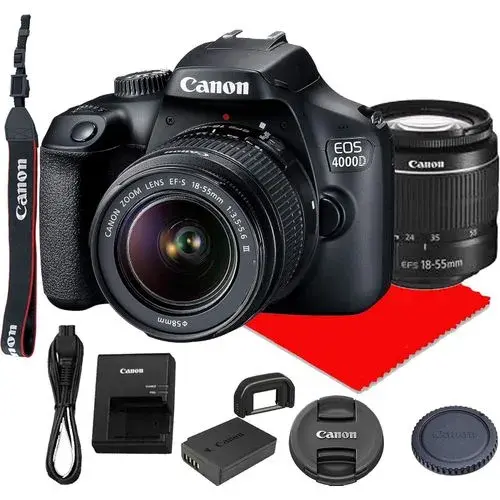 Canon EOS 4000D DSLR Camera And EF-S 18-55 Mm