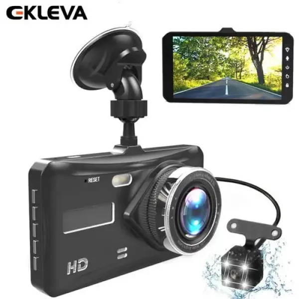 Dash Cam, 4.0" Touch Screen 1080P HD Car Recorder 170° Wide Angle Night Vison Dashboard Front and Rear Dual Cameras,with G-Sensor, Loop Recording, WDR, Parking Guard