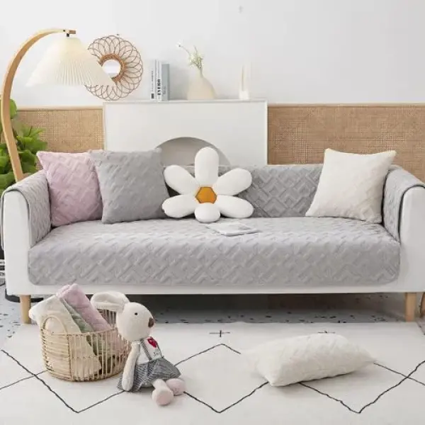 Elastic Sofa Cover - Grey