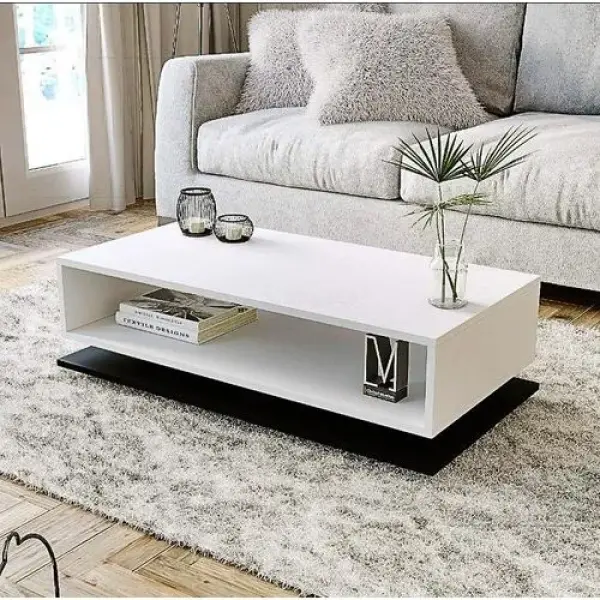 RANDAAL Wooden Coffee Table with Storage